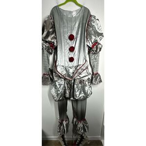IT 2 Pennywise Clown Outfit Cosplay Costume Stephen King Adult Men Women One Sz